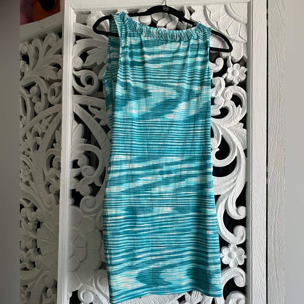 Missoni Swimdress Blue and White striped